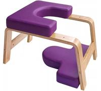 JuanNest Yoga Headstand Chair for Home, Yoga Tabouret, Yoga Handstand Banc,Banc D'inversion De Yoga avec Cadre en Bois Et Coussinets en PU, Soulage La Fatigue, Entraînement À L'équilibre B