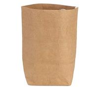 JUANQIAPAS Sac de rangement multifonctionnel, lavable, épais, recyclable, sac en papier marron de grande capacité (L)
