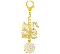 Juanxian 2026 Saraswati Swan Wisdom Porte-clés - Amulette spirituelle pour étudiants, connaissances et inspiration créative w5762, multicolore, 14*4.3
