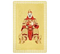 Juanxian Amulette de Tai Sui 2026 - Carte dorée pour protection, bénédiction générale Wen Zhe, talisman Feng Shui annuel pour rat, cheval, lapin, coq, porte-bonheur, taille portefeuille