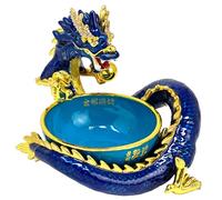 Juanxian Fontaine à eau dragon - Figurine chinoise Feng Shui en laiton pour décoration de maison et de bureau, symbole de flux et de prospérité