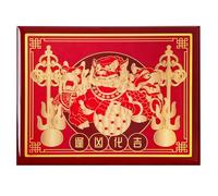 Juanxian Plaque des trois gardiens célestes 2026, chien Chi Lin Pi Yao Fu pour trois meurtres, Ksitigarbha met en œuvre une décoration murale Feng Shui, guide de placement nord