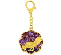 Juanxian Porte-clés coq, breloque du zodiaque chinois pour harmonie et fidélité, amulette symbolique pour l'amour et la confiance, cadeau culturel significatif, multicolore, 11.7*4.7