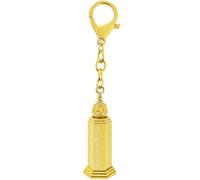 Juanxian Porte-clés en forme de pagode du Sutra en forme de cœur - Amulette mantra bouddhiste pour la protection et l'énergie positive, symbole sacré en acier inoxydable, talisman de poche W5781