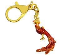 Juanxian Porte-clés Feng Shui Phoenix levant et protection Paon pour clés, sac à main, Phoenix