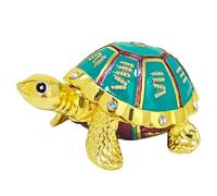 Juanxian Statue de tortue périodique 9, symbole de longévité et de richesse avec carré Lo Shu, tortue Feng Shui pour une croissance stable, décoration culturelle chinoise pour la maison et le bureau