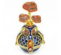 Juanxian Vase longue durée avec motif champignon Lingzhi, champignon céleste chinois, symbole de santé et de vitalité, décoration zen pour la maison et le bureau