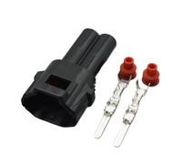 JUANZD 1-20 kits scellés 2 broches MT090 2 broches mâle femelle boîtier connecteur automatique étanche for 6187-2171 6180-2181(Black Male,1set)