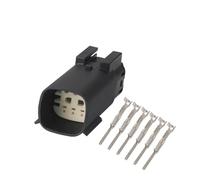 JUANZD 1 jeu de connecteurs de fils automobiles étanches femelles et mâles à 6 broches de 1,5 mm for prise automatique 33482-0601 33472-0601(Army green,2 Sets)