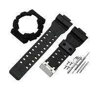 JUANZD Bracelet de montre compatible avec remplacement modifié compatible avec le kit de bracelet de boîtier G-shock GA110 GD100 GAX100 accessoires de bracelet de montre avec outils(Army black-1)