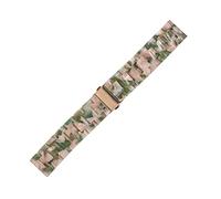 JUANZD Bracelet en résine légère de 20 mm et 22 mm compatible avec Samsun- Galaxy Watch 4 3 Classic Band 41 mm/45 mm/Active 2 40 mm 44 mm/42 mm/46 mm.(Pink Green,For GalaxyWatch46)