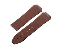 JUANZD Bracelets de montre 19 20 24 26 mm compatibles avec les accessoires de montre BIG BANG CLASSIC FUSION Bracelet de montre en silicone Bracelet de montre en caoutchouc(Brown Band,22mm)