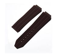 JUANZD Compatible avec BIG BANG Silicone 24 26 mm Bracelet de montre étanche for homme Chaîne Accessoires de montre Bracelet de montre en caoutchouc Chaîne(Brown Band,24mm)