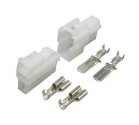 JUANZD Connecteur automobile série 1/5/10/20, 2 broches, 6.3mm, prise automobile avec Terminal fabriqué 6070-2471 6070-2481 for voiture DJ7022A-6.3-11(Male Female,10Sets)