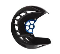 JUANZD Protection de disque de frein avant 22 mm 26 mm compatible avec 125-400 450 530 SX SXF XC XCF EXC EXCF TC FC couvercle de frein de moto 2015-2022(26mm black blue)