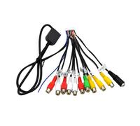 Juanzhiq Autoradio StéRéO Sortie Câble Adaptateur Aux-in Subwoofer/Amplificateur 3.5Mm 20 Broches Harnais TêTe Unité Carplay