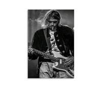 juaseehke Kurt Cobain (9) - Affiches sur toile décoratives pour chambre - Impression esthétique - Décoration murale - 20 x 30 cm - Style sans cadre