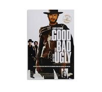 juaseehke Poster décoratif sur toile « The Good The Bad And The Ugly Clint Eastwood » (5) - Impression sur toile - Décoration murale - 40 x 60 cm - Sans cadre, style 8