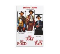 juaseehke Poster décoratif sur toile « The Good The Bad And The Ugly Clint Eastwood » - Décoration murale - 30 x 45 cm - Style 12