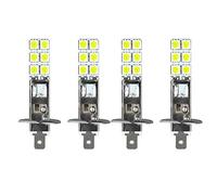 JUATIE 4 PièCes SéRies H1 6000K Super Blanc 80W LED Kit D'Ampoules de Antibrouillard