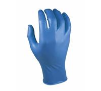 JUBA Gants Jetables en Nitrile Non Poudrés Grippaz, Bleus, Taille : 10