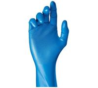 JUBA Gants Jetables en Nitrile Non Poudrés Grippaz, Bleus, Taille : 9