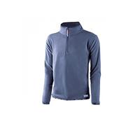 JUBA Pull 100 % Polaire 160 g par m² avec Zip Poitrine, Bleu Marine - Taille : S