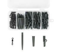 Jubaopen 120PCS Kit d'Accessoires de Pêche à la Carpe, Matériel de Pêche Emerillon Peche Carpe pour Plomb Peche Carpe Pêche à la Carpe Kit avec Boîte de Rangement