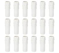 Jubaopen 18 PCS Tube de Bougie avec Goutte, Cache Bougie, Douille de Bougie en Plastique, Chandelier de Noël pour Halloween Noël et Remplacer les Lustres Appliques Murales Douille de Bougie