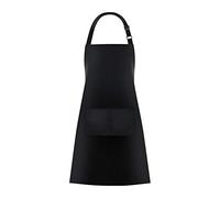 Jubatus 1 lot de tabliers de cuisine avec 2 poches pour homme et femme, noir