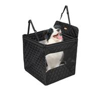 Jubepk Backseat Extender Hammock imperméable pour chien 45 x 40 x 40 cm Tapis de siège arrière imperméable pour animaux de compagnie pour la sécurité des véhicules Noir