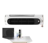 Jubepk Bladeless Tower Fan, Personal Desk Air Circulator, Quiet 3-Speed Rechargeable Breeze Tower, Compact Cooling Accessory for Living Room, Bedroom, Kitchen, Summer, Travel, Offices