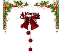 Jubepk Boule de Noël, pendentifs de Noël Sphères, décoration à suspendre rouge avec effet neige pour les fêtes en magasin et à la maison