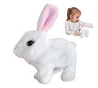 Jubepk Bunny interactif réaliste, Jouets de Lapin interactifs pour,Jouet de Figure en Peluche Interactive Mignon Lapin en Peluche | Pâques de Pâques en et réaliste Animal électronique pour