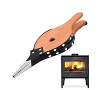 Jubepk Burgs for Fire Pit - Ventilateur de charbon de bois de 38,1 cm pour démarrage rapide de la flamme, cheminée d'extérieur avec fonction de flux d'air simple, outil de barbecue pour pique-nique
