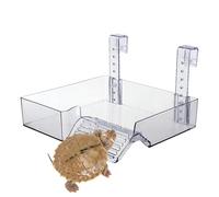 Jubepk Cachettes d'habitat pour reptiles | Rampe d'escalade pour amphibiens | Rampe réglable | Le but de cette rampe de tortues pour aquarium est de fournir un scénario d'escalade polyvalent