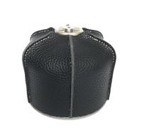 Jubepk Canister Cover, PU Leather Stove Protector, Protective Case with Cushioning Design, Stylish Decoration, Ideal for Camping, Outdoor Cooking, Hiking, Activities, Black/Brown/Red