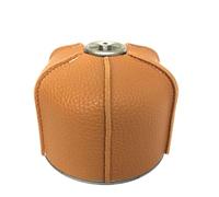 Jubepk Canister Cover, PU Leather Stove Protector, Protective Case with Cushioning Design, Stylish Decoration, Ideal for Camping, Outdoor Cooking, Hiking, Activities, Black/Brown/Red