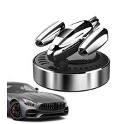 Jubepk Car Air Freshener, Airplane Odor Eliminator, 10/10/10 Inches, Rotating Deodorizer Ornament, Stylish Dashboard Decoration for Vehicle, Room, and Bathroom Use, Black