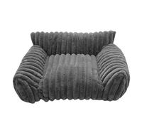 Jubepk Cat Sofa Bed, Peluche Pet Couch, Chew-Proof Dog Lounger, Sturdy Cozy Nest Cushion, Comfortable Resting Spot for Small Pets for Patio, Bedroom, Outdoors, Travel, Living Room, Car, Apartment
