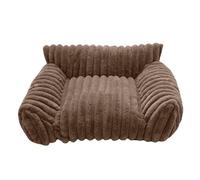 Jubepk Cat Sofa Bed, Plush Pet Couch, Chew-Proof Dog Lounger, Sturdy Cozy Nest Cushion, Comfortable Resting Spot for Small Pets for Patio, Bedroom, Outdoors, Travel, Living Room, Car, Apartment