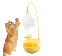 Jubepk Cat Toys, Interactive Kitten Toy, Detachable Feather Fun Stick, Lightweight Resin Duck Shape, 3.54x9.84 inches, Ideal for Indoor and Outdoor Play, Kitten Birthday and Easter Fun