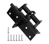 Jubepk Charnières de porte,charnières de porte intérieure - Charnières de réglables, de à fermeture automatique, à ressort, réglables de 4 pouces, pour et arrière de garage