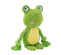 Jubepk Dog Squeaky Toy, de dessin animé pour chiots, jouet interactif pour animaux domestiques, Fox, éléphant, grenouille, 24 cm, idéal pour les chefs et les loisirs