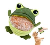 Jubepk Dog Squeaky Toys, Pet Interactive Toys, Frog Shark Dog Squeaker, Removable Design, Sturdy Material, Perfect for Indoor Playing, Chewing, and Activities