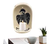 Jubepk Elegant Wall Niche, Sacred Home Decor, Compact Shelf Spiritual Altar for Peaceful Displays, Sturdy Craft Design, Meditation Space Accent, Room Sanctuary Decor for Daily Mindfulness