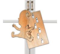Jubepk Empreintes de Pochoir - Pochoir d'Empreinte de Noël, Pochoir d'Empreinte en Bois, Décoration de Noël, Décorations de Fenêtres, Décorations de Bricolage