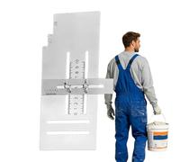 Jubepk Équerre de menuisier - Double couche réglable - Angle de nivellement - Pour montage sur cadre de meubles - Construction d'armoire