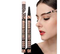 Jubepk Eyebrow Pencils, Waterproof Eyebrow Tip Applicator, 4 Tip Design, Long Lasting Contouring, 1ml Coloring Tool for Men Women, Shaping and Filling in Sparse Areas
