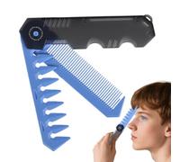 Jubepk Folding Comb Men, Foldable Hair Styling Tool, 20/3/2 Inches, Compact Beard Groom Clipper, Smooth Teeth, Mustache Grooming Combs for Mustaches and Salon Use, Multicolor